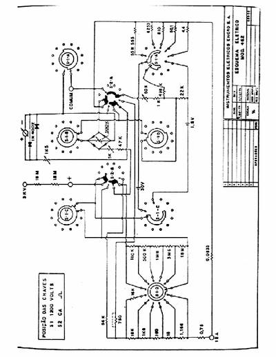 ENGRO 462 Schematic diagram of ENGRO 462 multimeter.