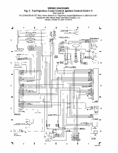 Mitchel Audi 80 WIRING DIAGRAMS