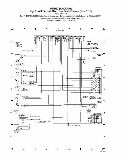 Mitchel Audi 80 WIRING DIAGRAMS