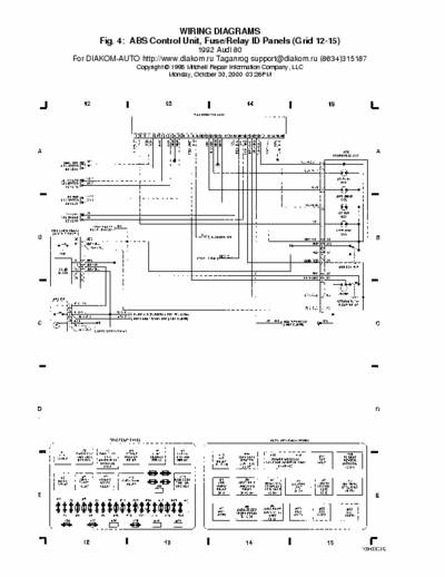 Mitchel Audi 80 WIRING DIAGRAMS