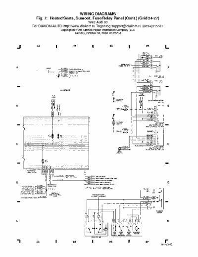 Mitchell Audi 80 WIRING DIAGRAMS