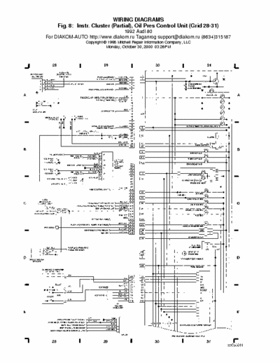 Mitchell Audi 80 WIRING DIAGRAMS