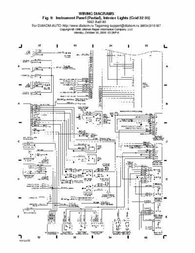 Mitchell Audi 80 WIRING DIAGRAMS