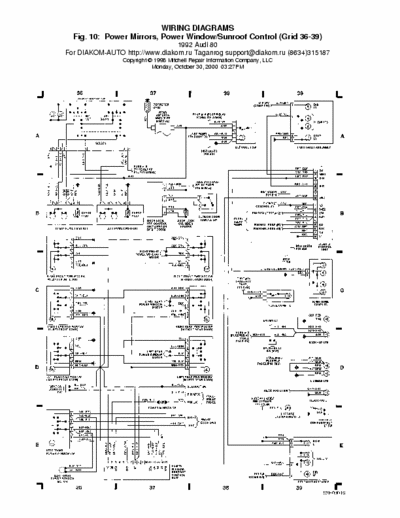 Mitchell Audi 80 WIRING DIAGRAMS