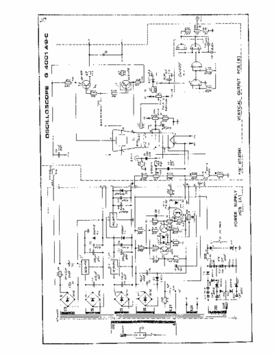 Unaohm G 4001 Schema oscilloscopio Unaohm G 4001 A,B,C