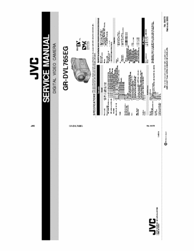 JVC GR-DVL767 schematics, explosion diagrams, part numbers