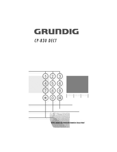 GRUNDIG CP-830 GRUNDIG CP-830 manual    