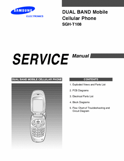Samsung SGH-T108 Service Manual Dual Band Mobile Cellular Telephones - pag. 51