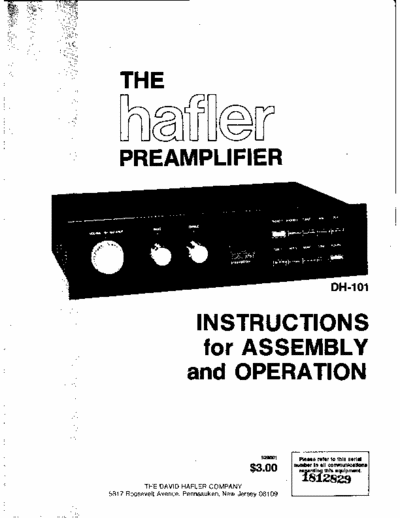 Hafler DH101 preamp Hafler DH101 preamp