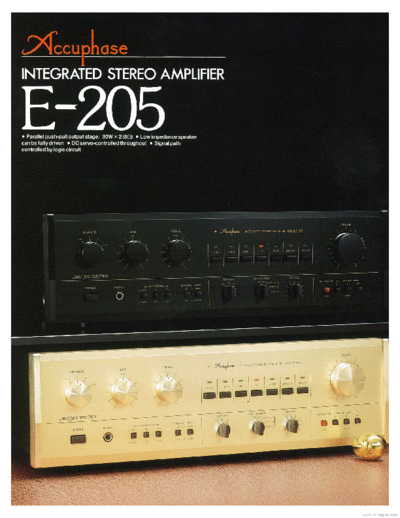 ACCUPHASE E-205 Integrated Stereo Amplifier