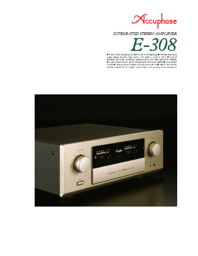 Accuphase E-308 Integrated Stereo Amplifier