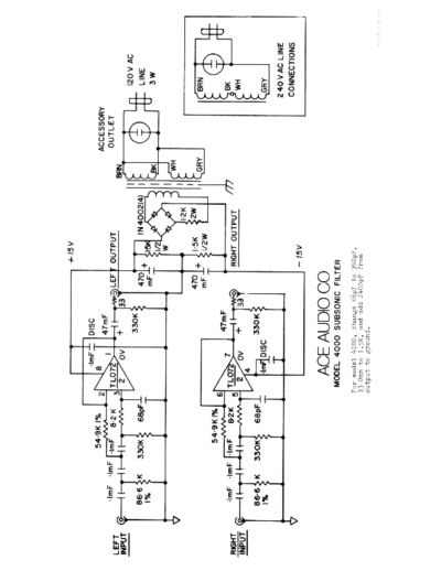 ACE 4000 Subsonic Filter Schematics