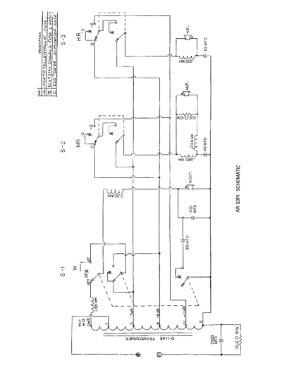 Acoustic Research AR-10 AR10 schematic