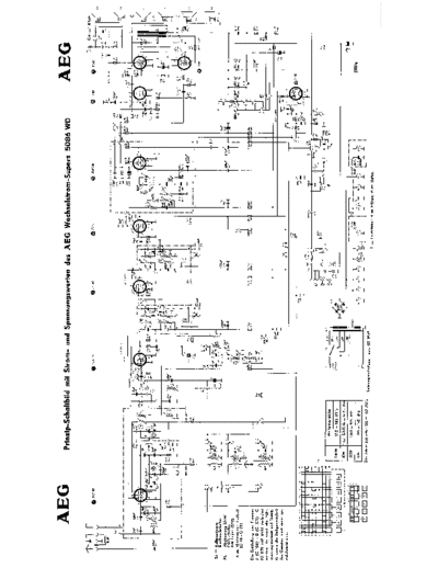 AEG 5086WD Radio schematic