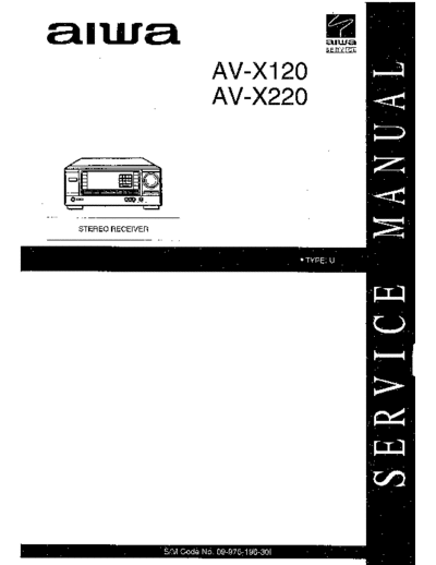 Aiwa AV-X120 AV-X220 Stereo  receiver