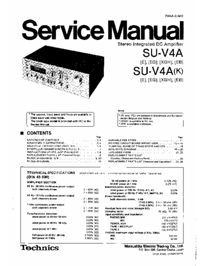 TECHNICS suv4A service manual