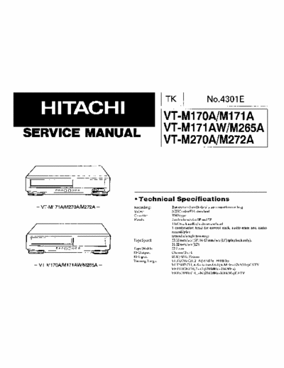 Hitachi vt-m170 hitachi_vt-m170_mechanism