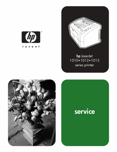 HP LaserJet 1010,1012,1015 HP LaserJet 1010,1012,1015 Service Manual