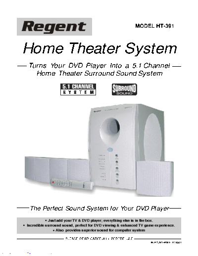 Regent home theater best sale system