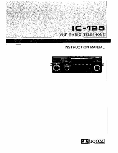 Icom IC-125 Manual