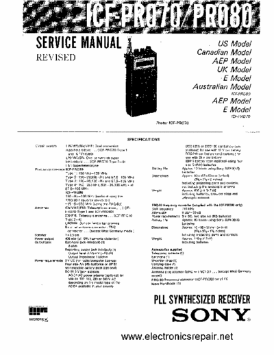 sony icf pro schematic diagram