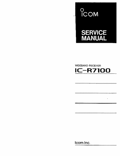 icom icr7100 icr7100 service manual