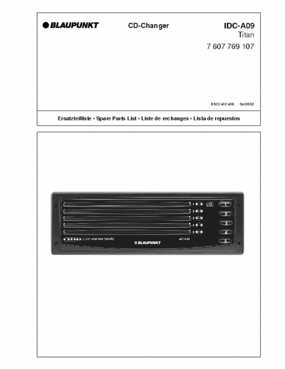 Blaupunkt IDCA09 cd changer