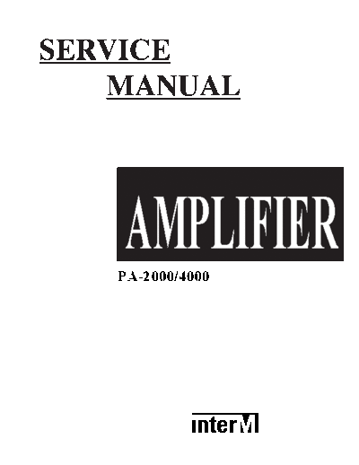 inkel pa-2000/4000 complete schematic diagram