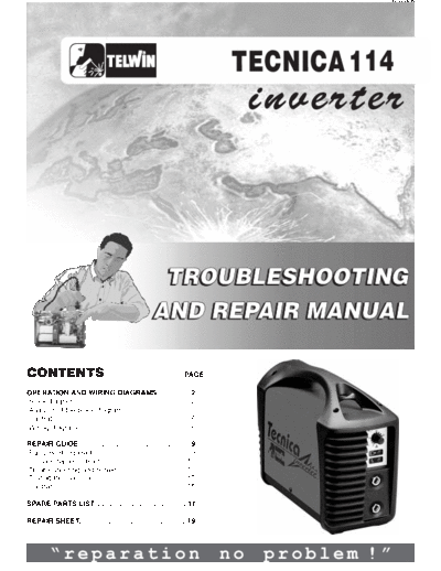 TELWIN Tecnica 114 Troubleshooting and repair manual [pag. 20] wiring diagram
