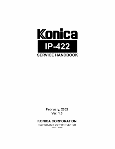 konica ip422_shb_v1e ip422_shb_v1e service manual and instructions