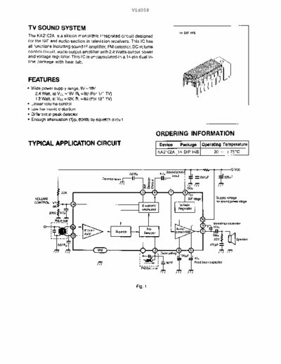  KA2102A TV sound system