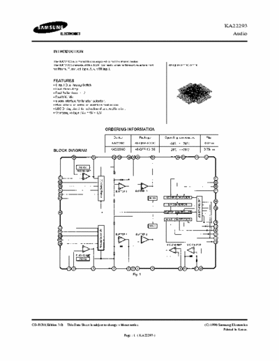 Samsung KA22293 music center ic