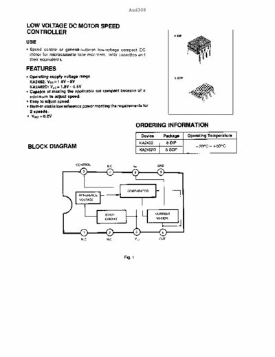  KA2402 Low voltage dc motor speed controller