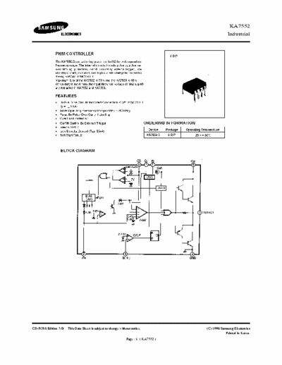 Samsung KA7552 PWM Controller