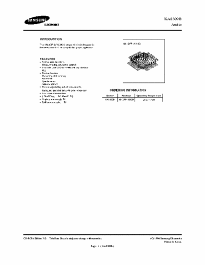 Samsung KA8309B Servo signal processor