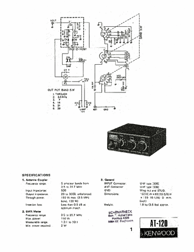 kenwoodAT-120 kenwoodAT-120 kenwoodAT-120  scheme