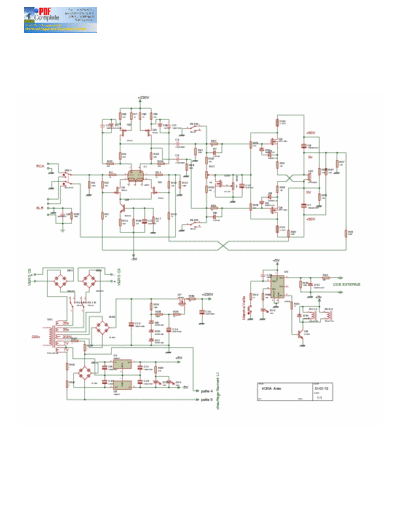 KORA ARIES Audio Hybrid amplifier KORA Aries
Schematic