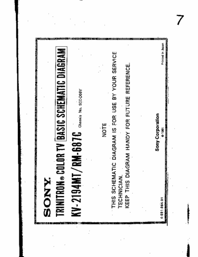 sony kv 2194 schematics