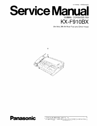 Panasonic KX-F910BX Service Manual 900MHz Cordless Fax - Part 1/2 Pag. 237