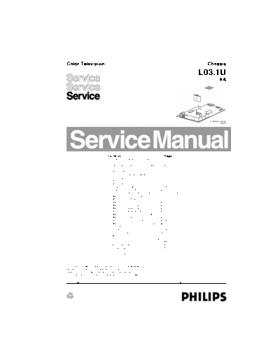 philips 27PT5445/37 Service Manual