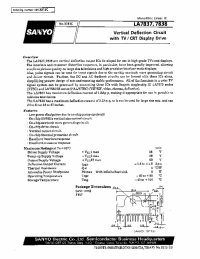 sanyo la7838 tego potrzebujesz