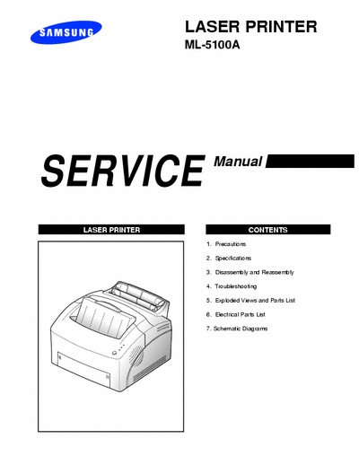 Samsung ML-5100A Service Manual - Laser Print - pag. 18