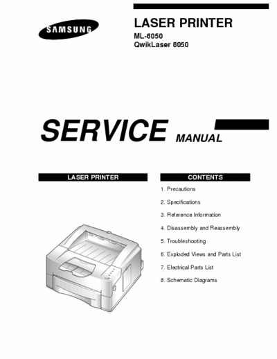Samsung ML-6050 Service Manual Laser Printer - pag. 20