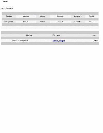 LG Some In this file you will find some links to download service manual for LG monitors. Links para baixar manuais de serviço da LG.