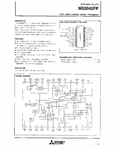 mitsubishi  video procesor NTSC