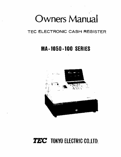 TEC MA-1050 Owners Manual TEM MA-1050