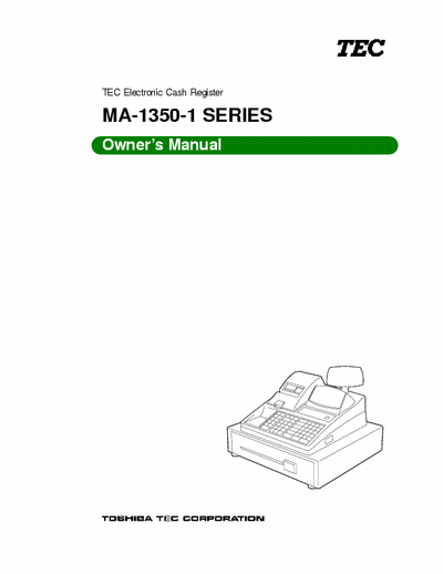TEC MA1350 owner/program manual