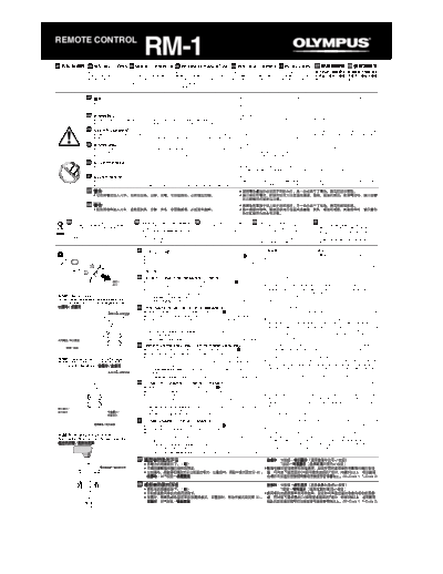 Olympus RM-1 Remote Control RM-1