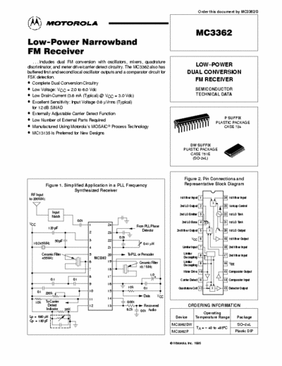  MC3362 MC3362 datasheet