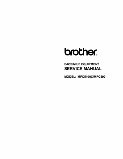 Brother 5100c Brother 5100c multifunction printer full service manual